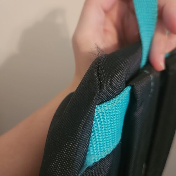 RARE 90's Pochacco DogVintage Black and Teal Green Polka Dot Backpack - Picture 3 of 6